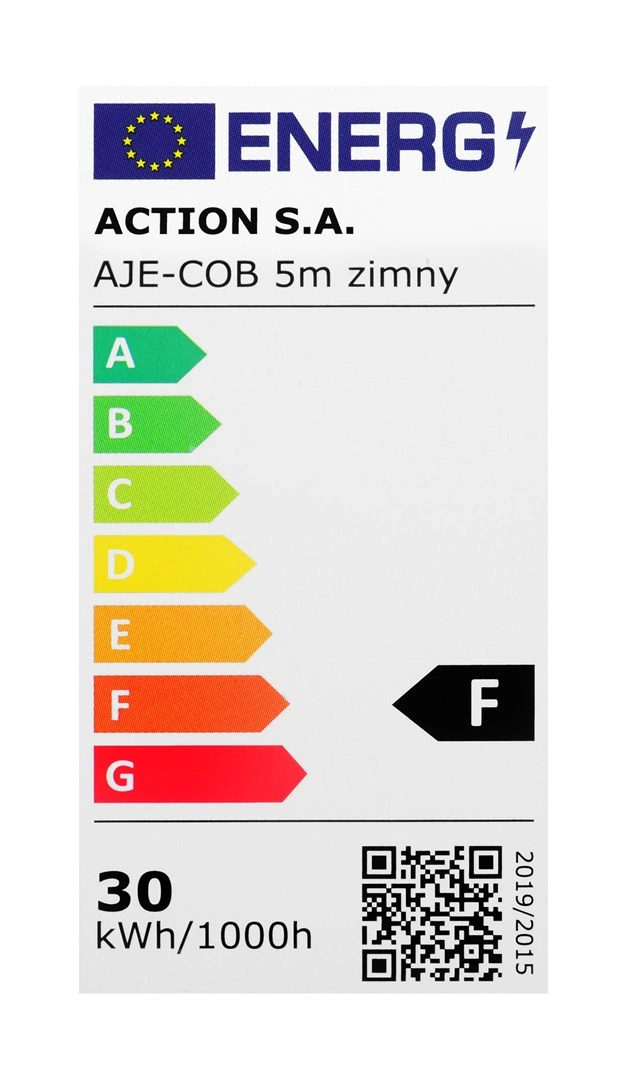 COB LED pásek 5m studená barva IP20