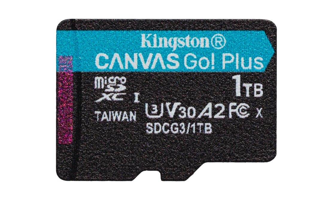 KINGSTON 1TB microSDXC Canvas Go Plus 170R A2 U3 V30 Single Pack w/o ADP