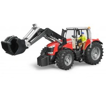 Bruder Traktor massey ferguson 7624 s čelním nakladačem