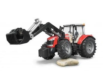 Bruder Traktor massey ferguson 7624 s čelním nakladačem