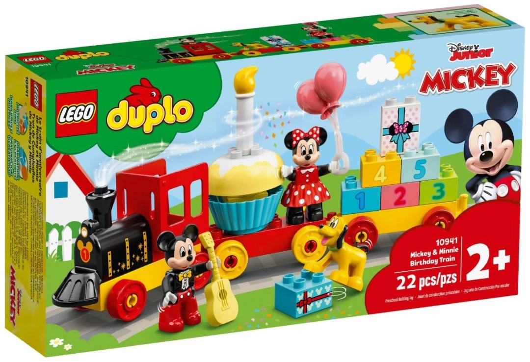 LEGO® DUPLO® Disney 10941 Narozeninový vláček Mickeyho a Minnie