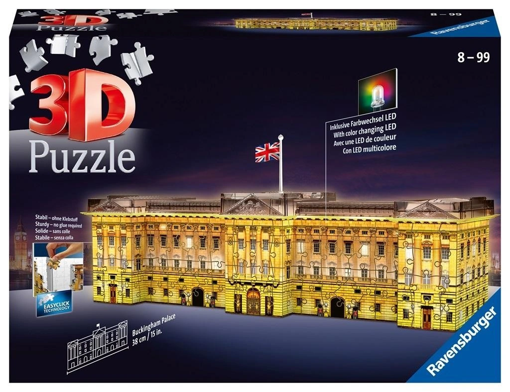 Ravensburger Buckinghamský palác Noční edice 216 dílků