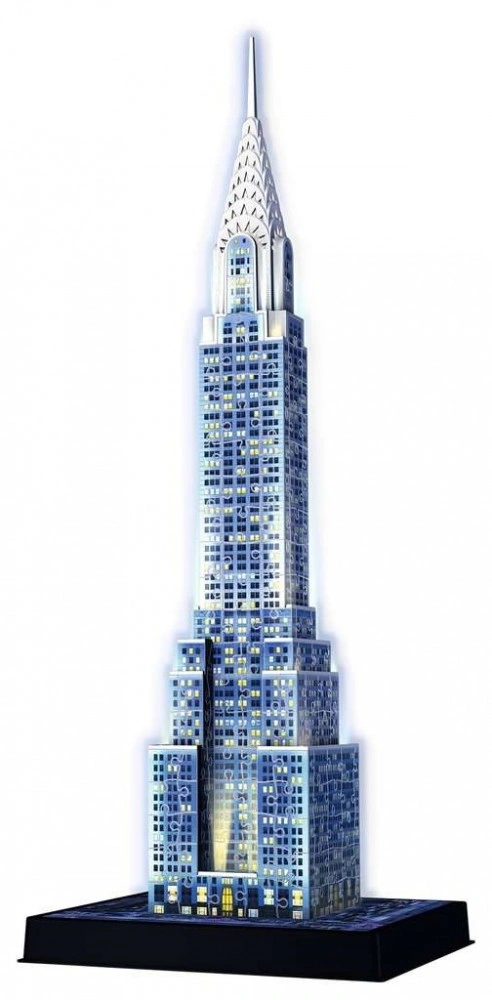 Ravensburger Svítící 3D puzzle Noční edice Chrysler Building 216 dílků