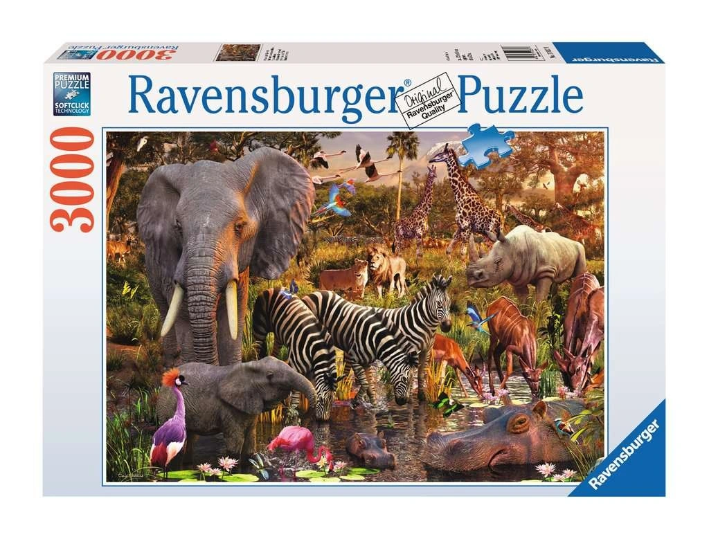 Ravensburger Puzzle Africká zvířata 3000 dílků