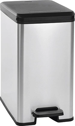 Curver SLIM BIN 25L - silver