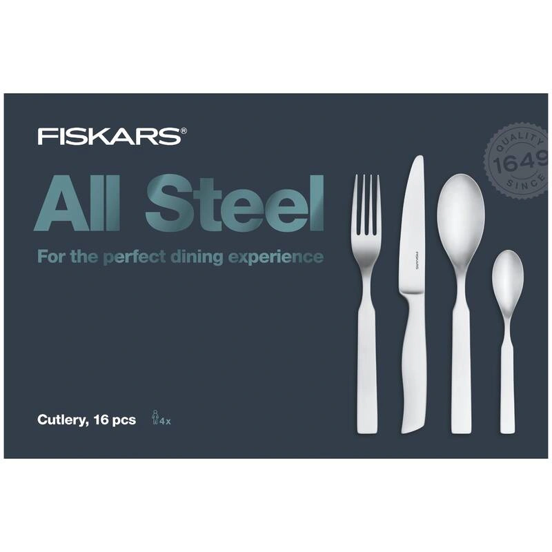 FISKARS CUTLERY SET 16pcs. ALL STEEL