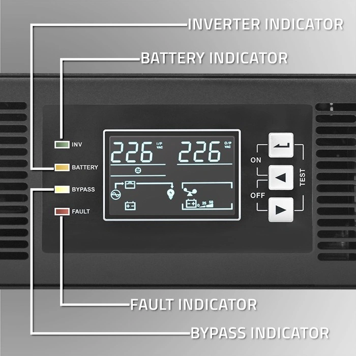 QOLTEC 52287 UPS FOR RACK 3KVA | 3000W | POWER FACTOR1.0