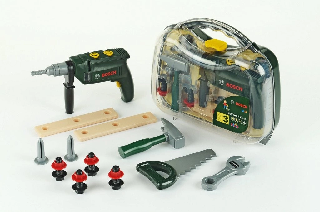 Case with drill and Bosch tools