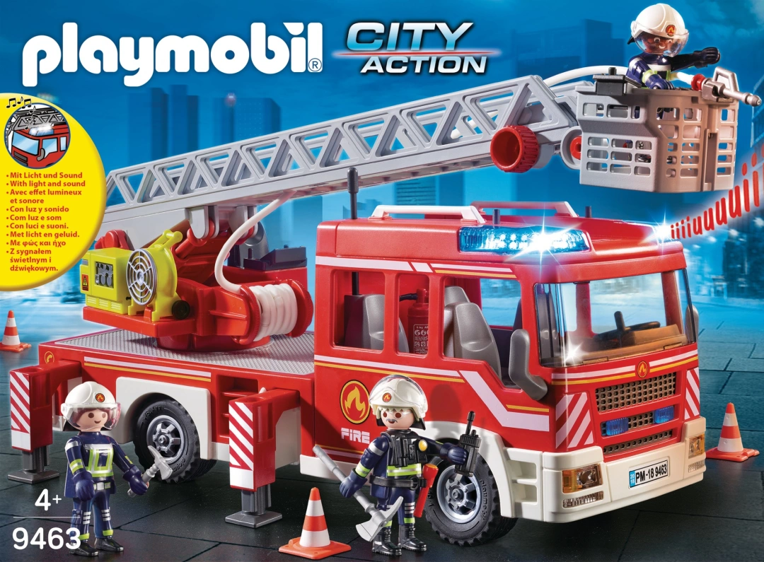 Playmobil 9463 Hasičské auto s výsuvnou plošinou