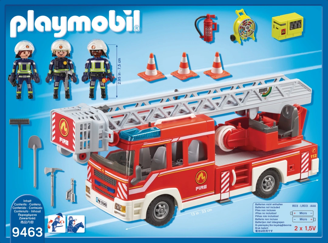 Playmobil 9463 Hasičské auto s výsuvnou plošinou