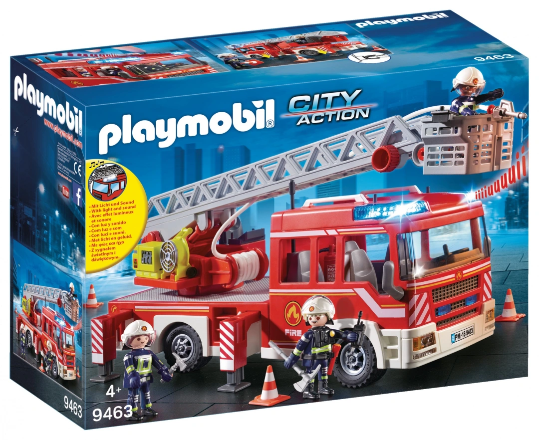 Playmobil 9463 Hasičské auto s výsuvnou plošinou