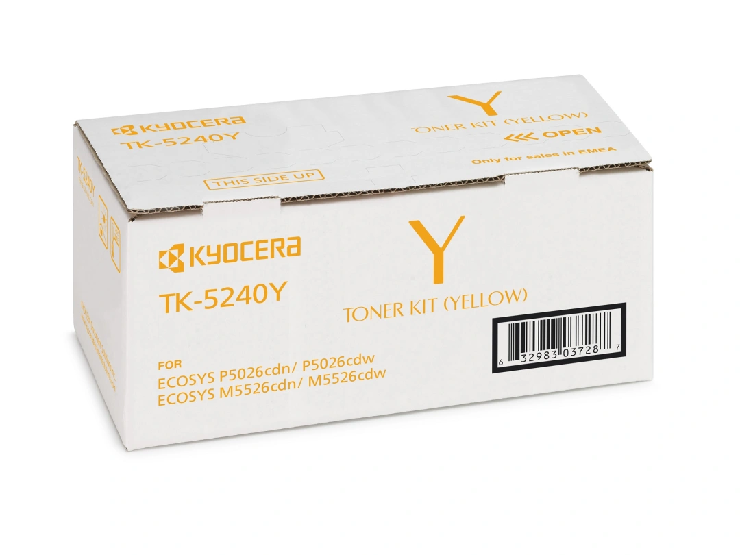 Kyocera toner TK-5240Y na 3 000 A4 (při 5% pokrytí), pro M5526cdn/cdw, P5026cdn/cdw