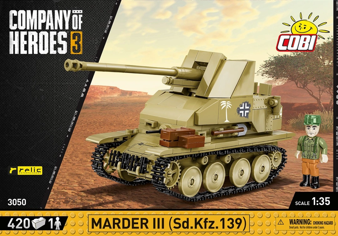 Cobi 3050 COH Marder III Sd. Kfz. 139, 1:35, 420 k, 1 f