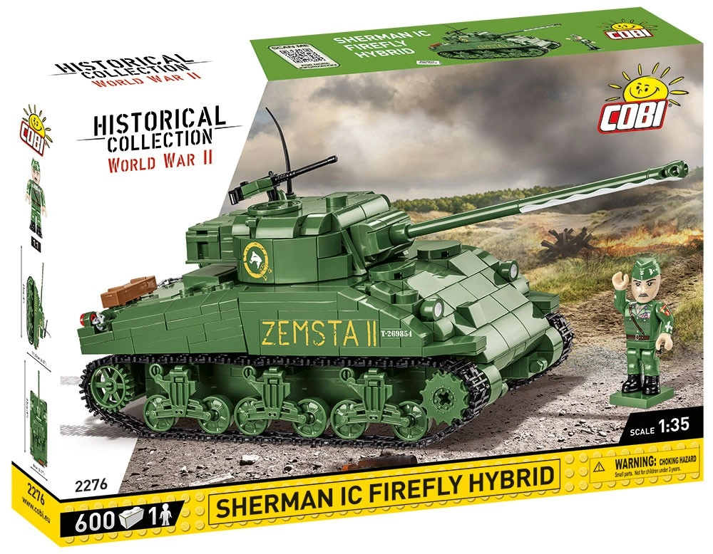 Cobi 2276 II WW Sherman Ic Firefly Hybrid, 1:35, 608 k, 1 f