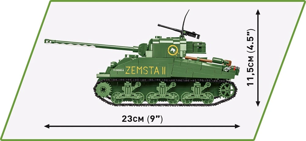 Cobi 2276 II WW Sherman Ic Firefly Hybrid, 1:35, 608 k, 1 f