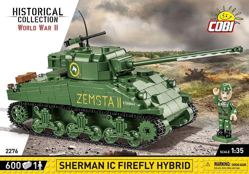 Cobi 2276 II WW Sherman Ic Firefly Hybrid, 1:35, 608 k, 1 f