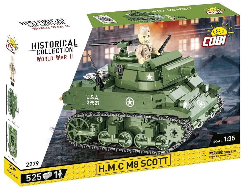 Cobi 2279 II WW H.M.C M8 Scott, 1:35, 525 k, 1 f