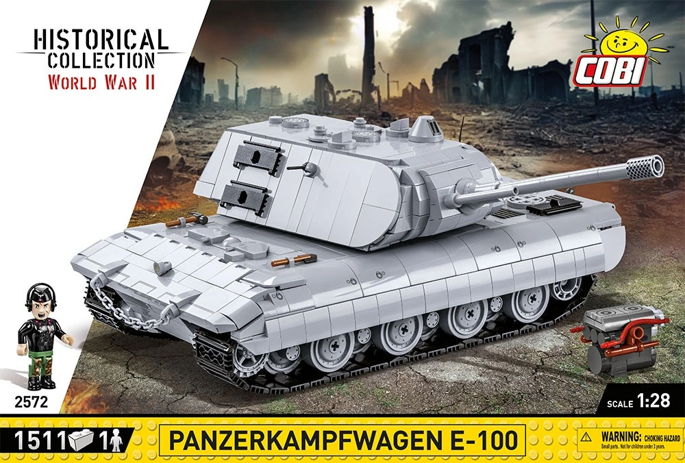 Cobi 2572 II WW Panzerkampfwagen E-100, 1:28, 1511 k, 1 f