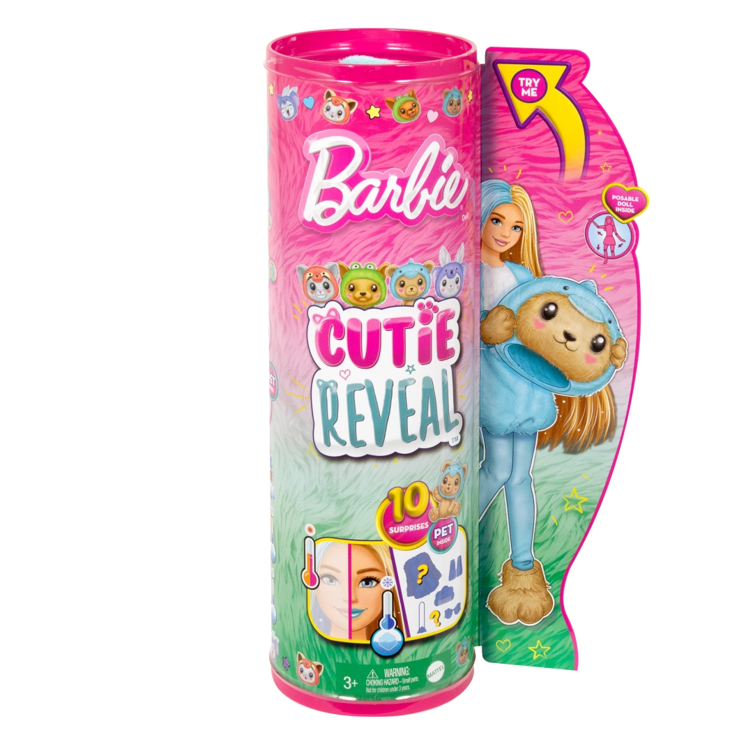 Mattel Barbie Doll Cutie Reveal Dolphin Bear HRK25