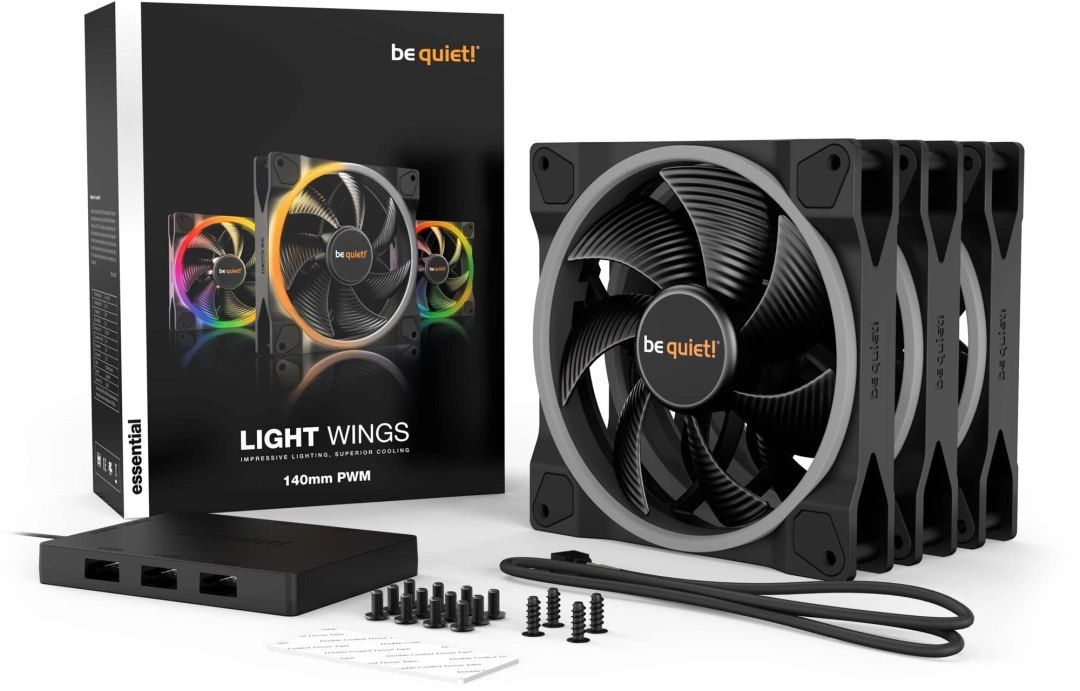 Be quiet! LIGHT WINGS, 140mm, Triple-pack