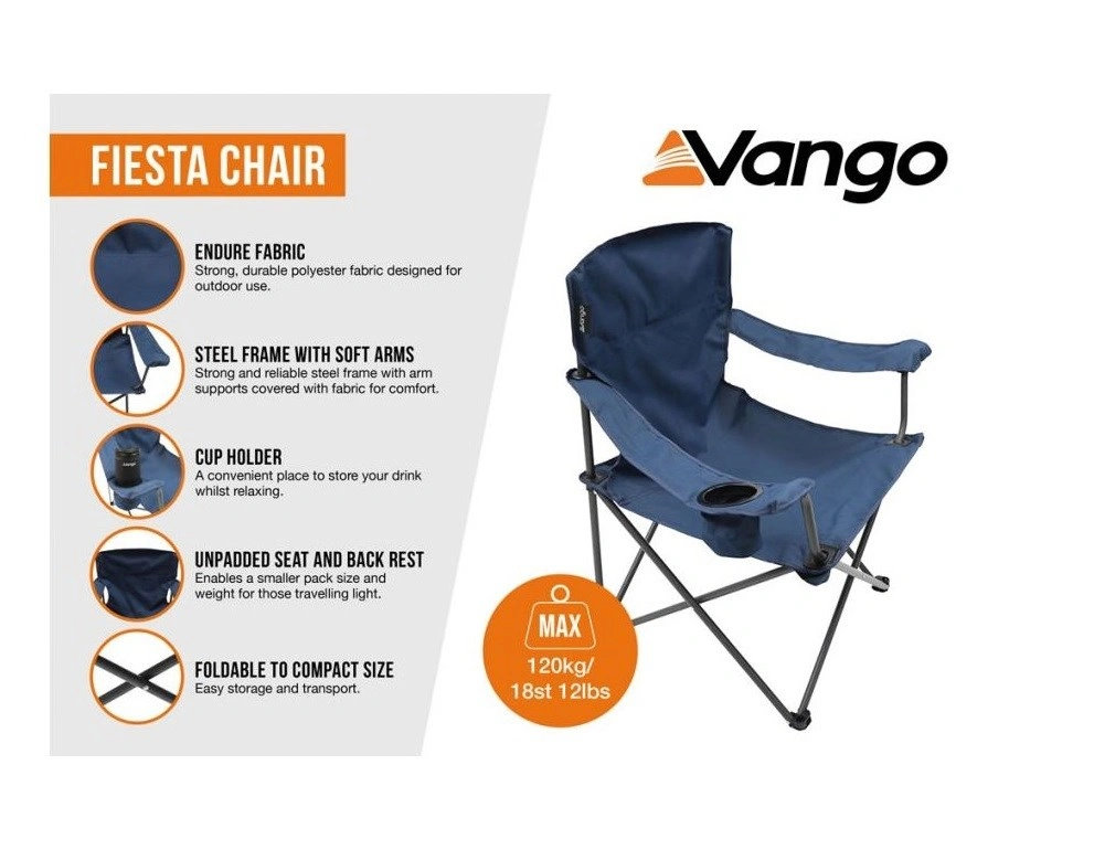 Vango Fiesta Chair Std Dark Denim