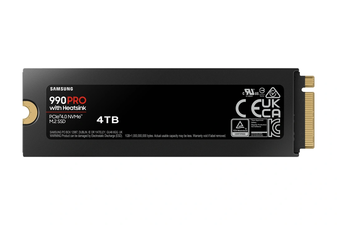 Samsung 990 Pro 4TB M.2 NVMe Heatsink