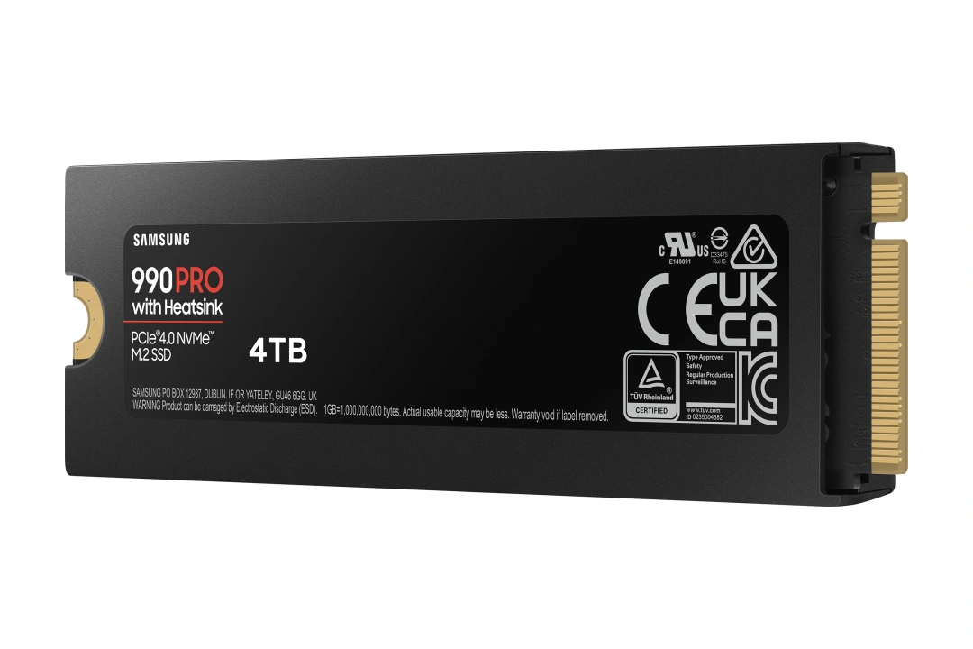 Samsung 990 Pro 4TB M.2 NVMe Heatsink