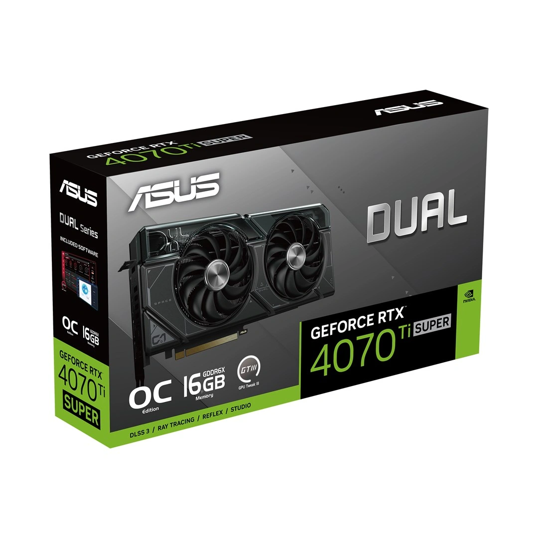 ASUS Dual NVIDIA GeForce RTX 4070 Ti SUPER 16 GB GDDR6X