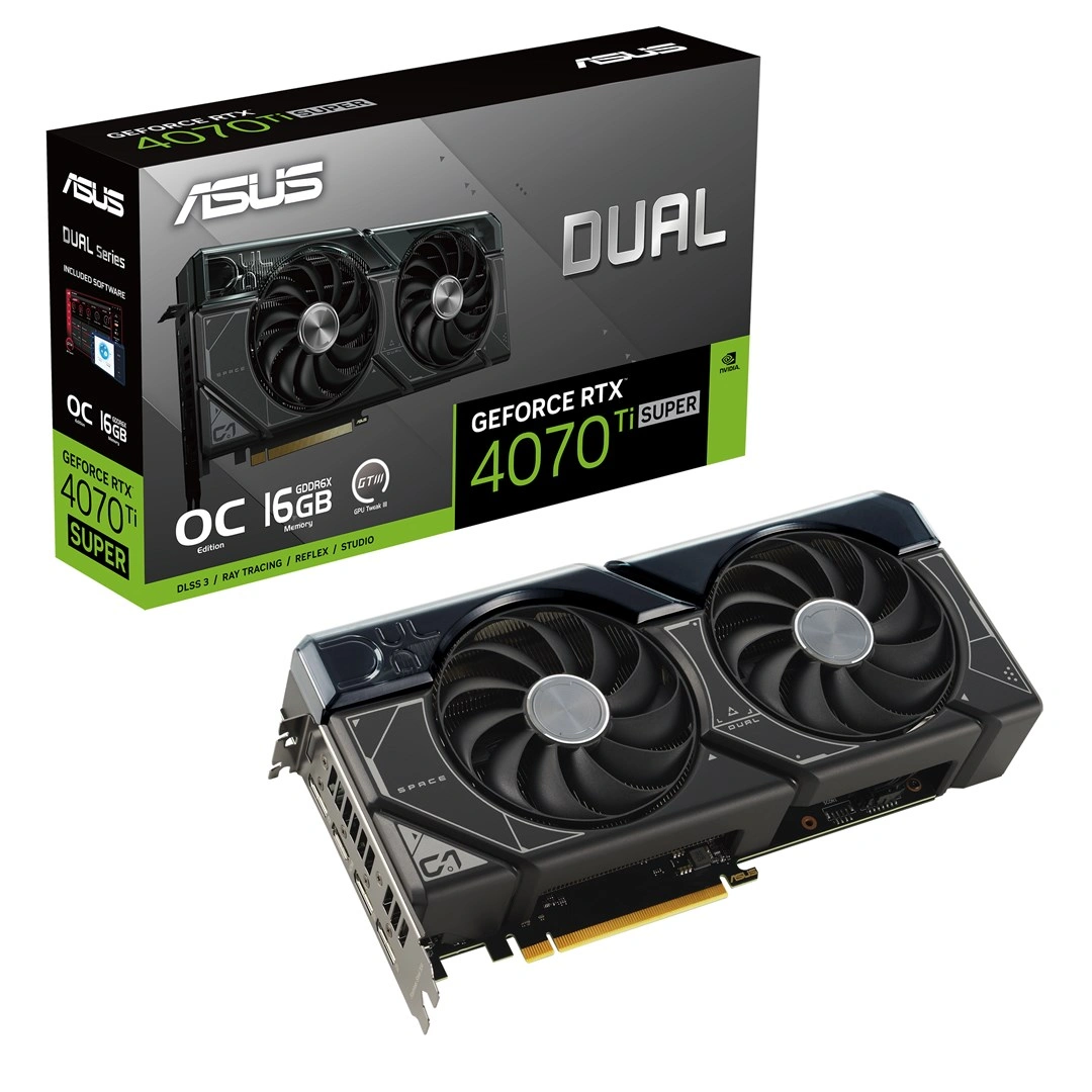 ASUS Dual NVIDIA GeForce RTX 4070 Ti SUPER 16 GB GDDR6X