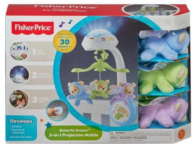 Fisher-Price Nový kolotoč nad postýlku Motýlci