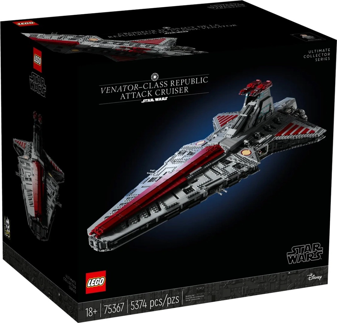 LEGO STAR WARS 75367 Republikový útočný křižník třídy Venator (Ultimate Collector Series)