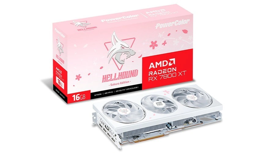 PowerColor Radeon RX 7800 XT Sakura