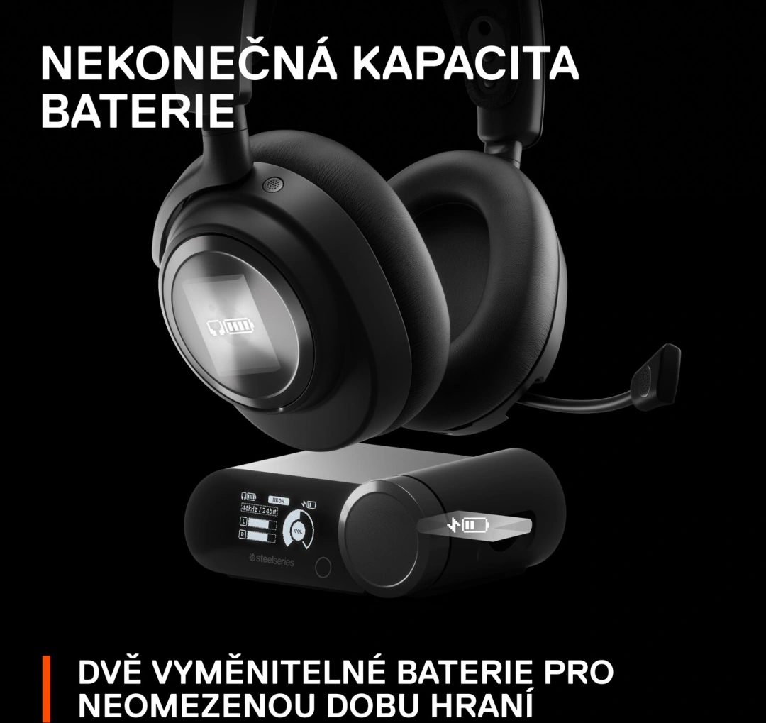 SteelSeries Arctis Nova Pro Wireless X, černá