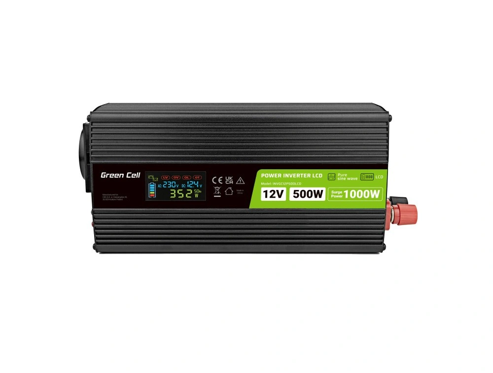 Green Cell PowerInverter LCD 12V 500W/1000W