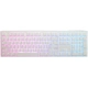 Ducky One 3 Aura White Gaming Keyboard, RGB LED - MX-Silent-Red