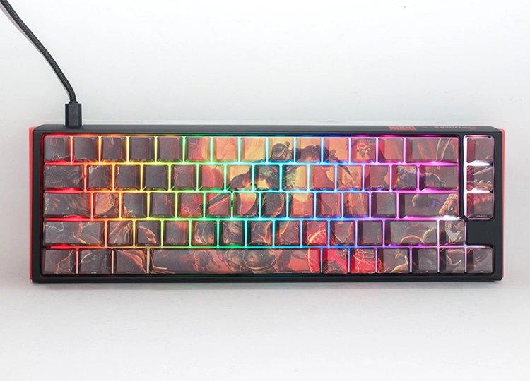 Ducky x Doom One 3 SF Gaming Keyboard, RGB LED - MX-Silent-Red