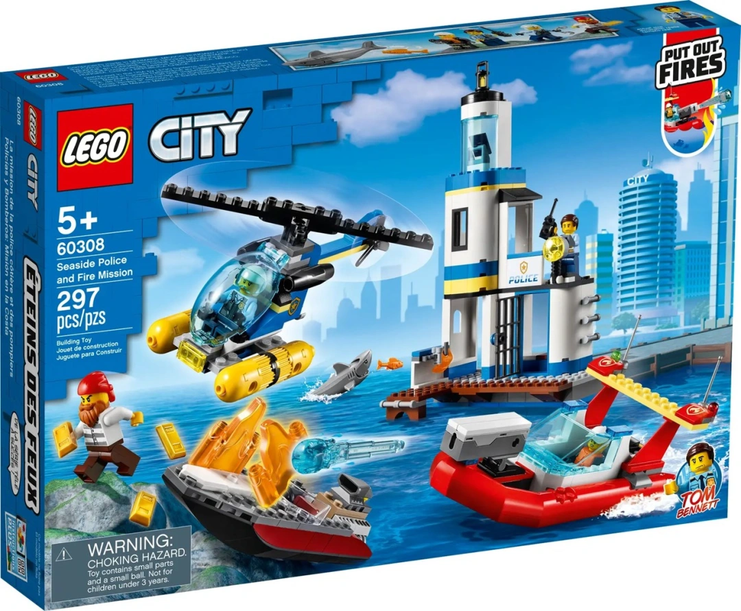 LEGO CITY 60308 AKCE POBŘEŽNÍ POLICIE A HASIČŮ