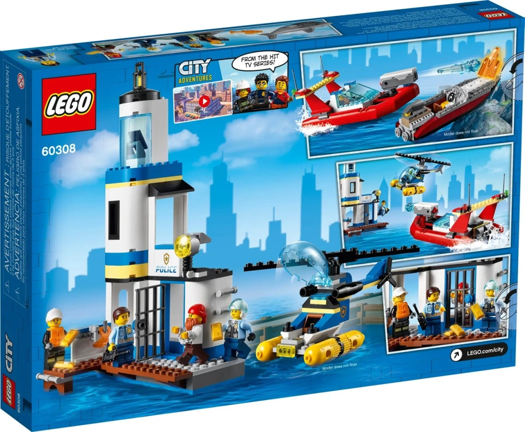 LEGO CITY 60308 AKCE POBŘEŽNÍ POLICIE A HASIČŮ