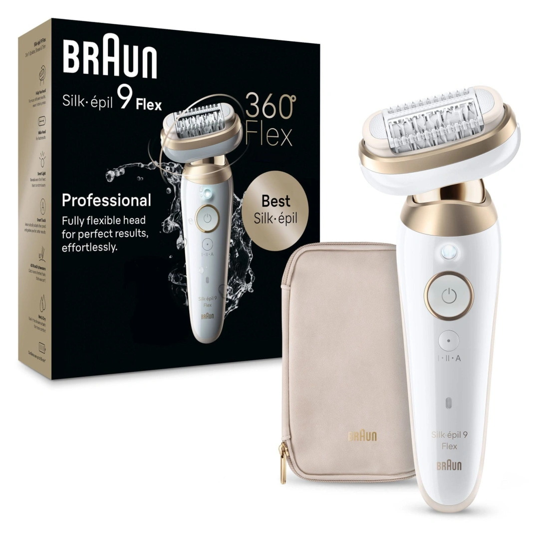 Braun Silk-épil 9-011 3D Bílý/Zlatý