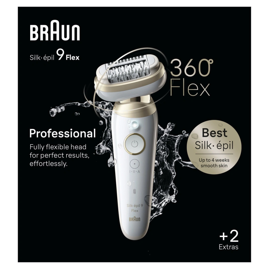 Braun Silk-épil 9-011 3D Bílý/Zlatý