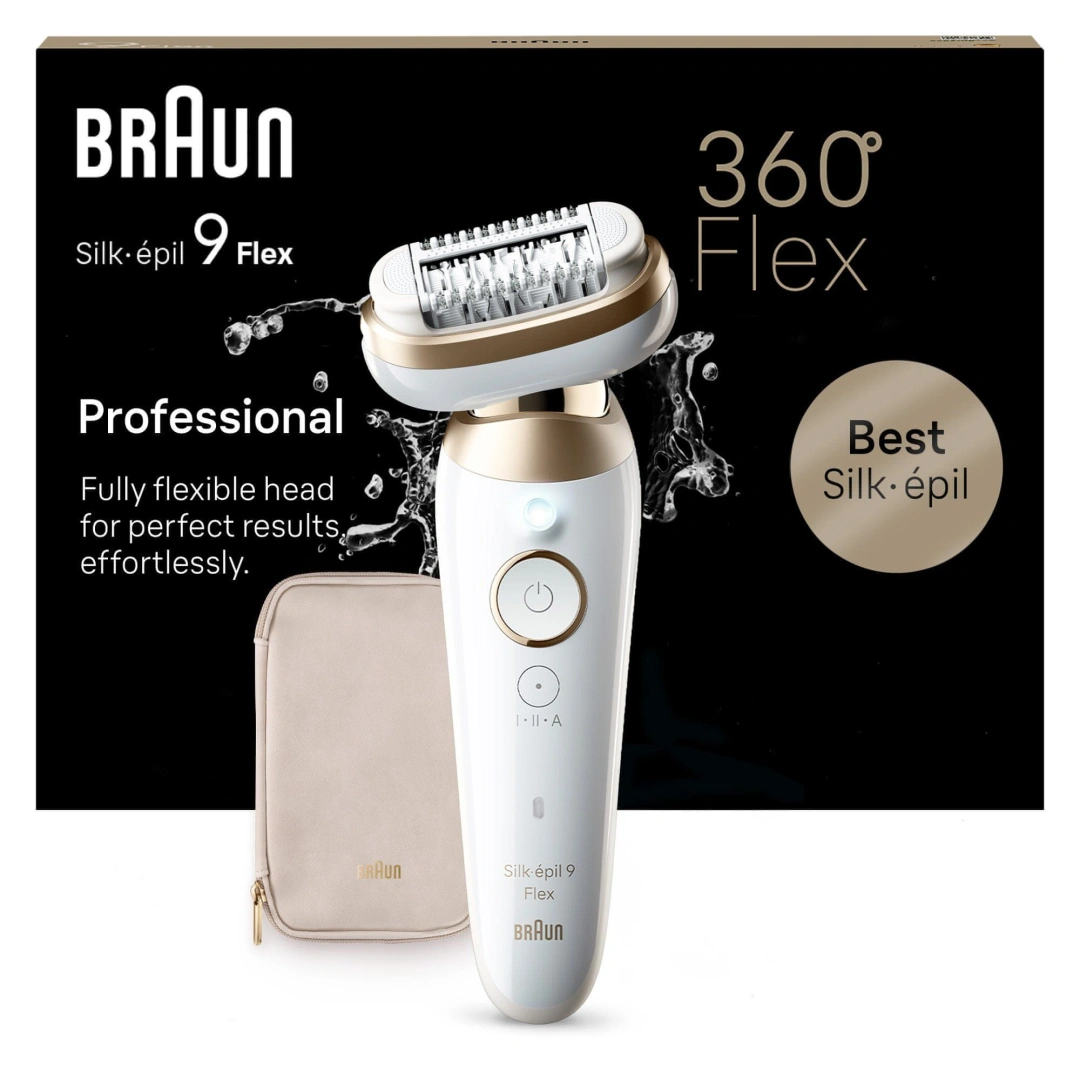 Braun Silk-épil 9-011 3D Bílý/Zlatý