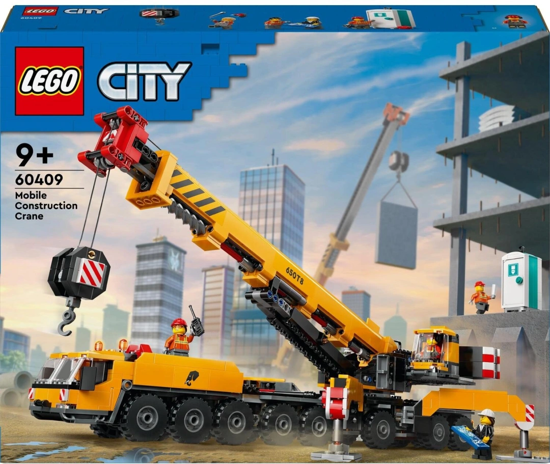 LEGO City 60409 Žlutý pojízdný stavební jeřáb