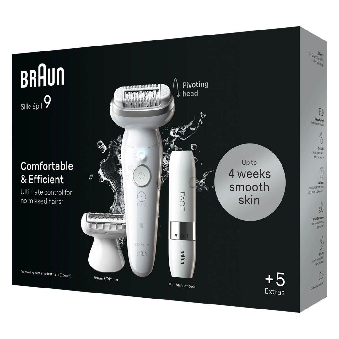 Braun epilátor Silk-épil 9-041 Bílý/Stříbrný