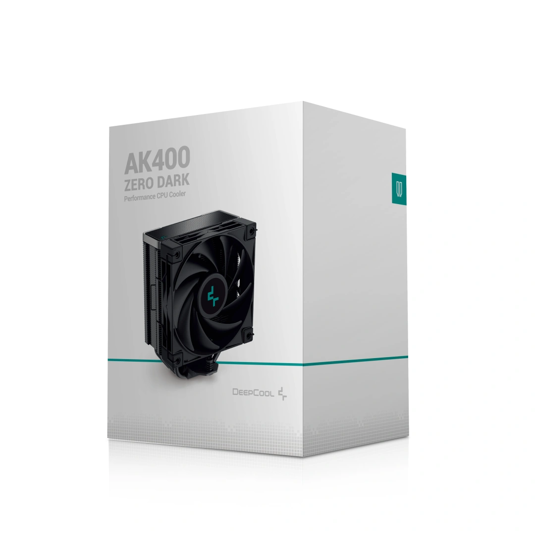 DEEPCOOL chladič AK400 Zero Dark / 120mm fan / 4x heatpipes / PWM / pro Intel i AMD / komplet černý