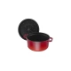 Staub Staub kulatý litinový hrnec 2,6 l, červený 405098250