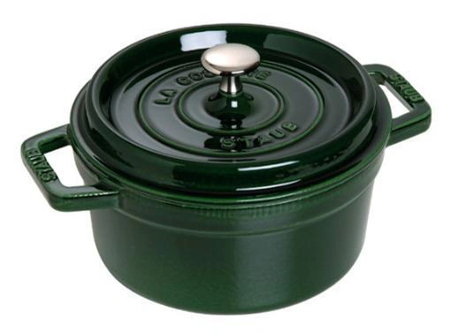 Staub la Cocotte 1,7 l zelený litinový hrnec s poklicí