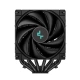 DEEPCOOL chladič AK620 Zero Dark / 2x120mm fan / 6x heatpipes / pro Intel i AMD/ komplet černý