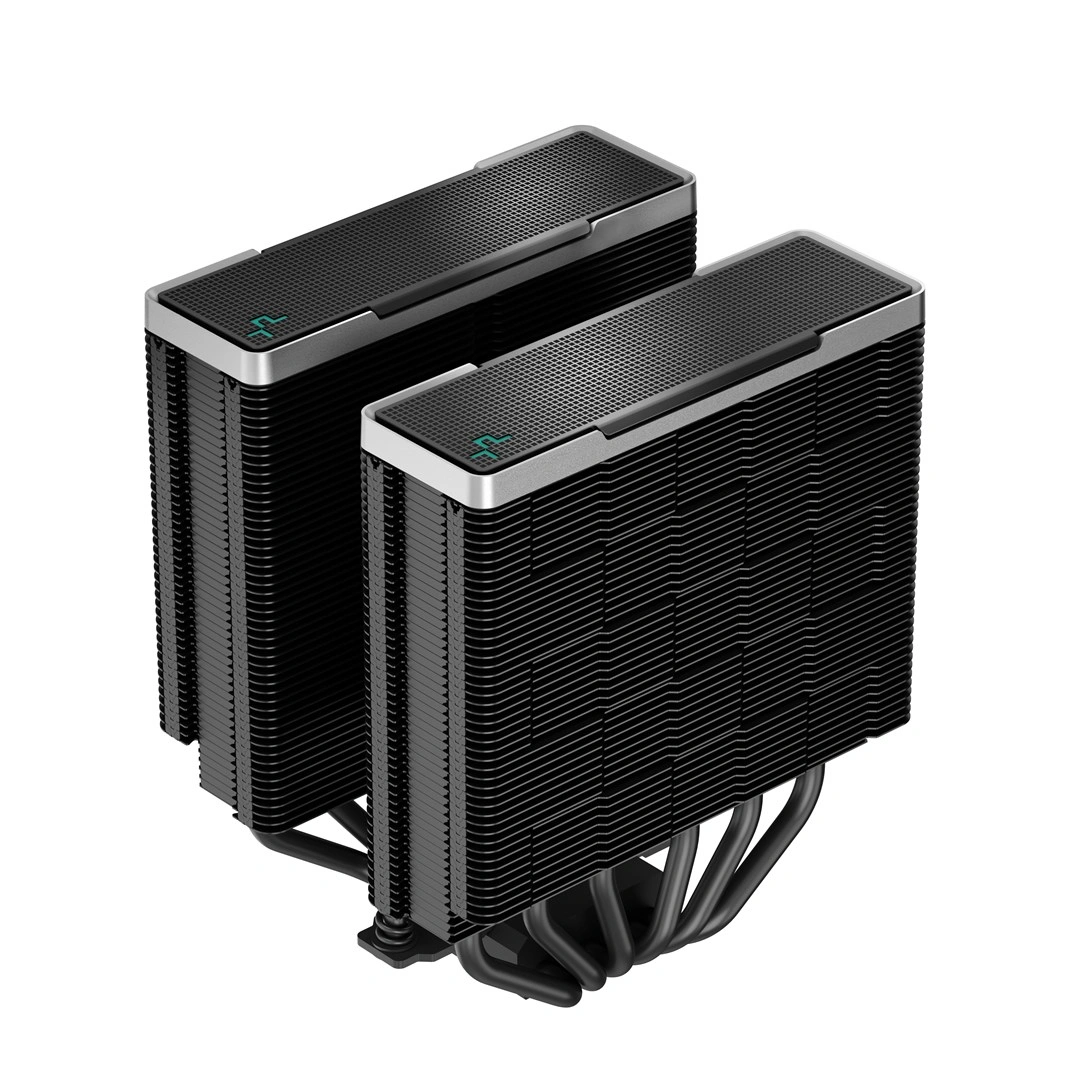 DEEPCOOL chladič AK620 Zero Dark / 2x120mm fan / 6x heatpipes / pro Intel i AMD/ komplet černý