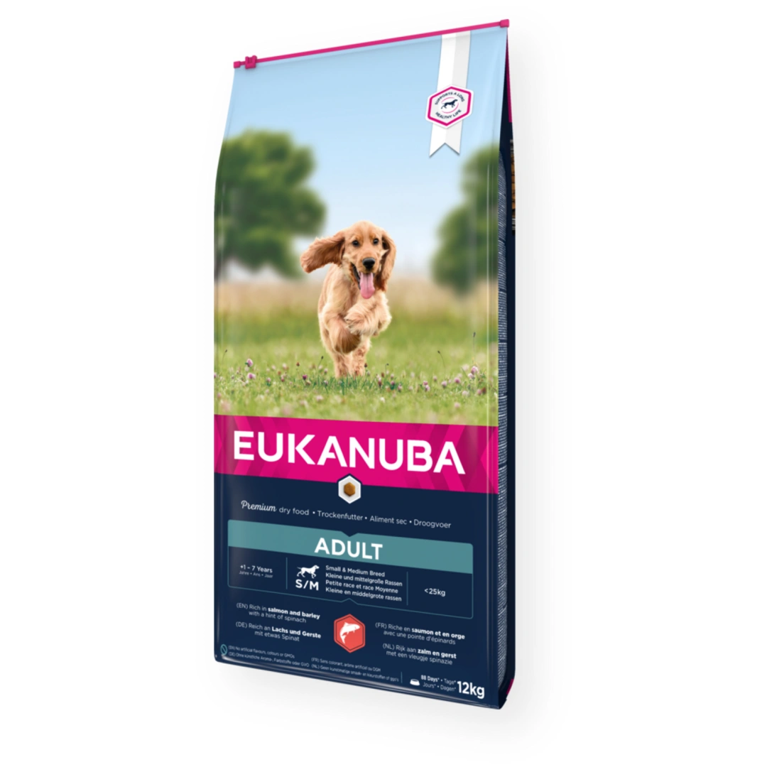 Eukanuba Krmivo Adult Small & Medium Salmon 12kg