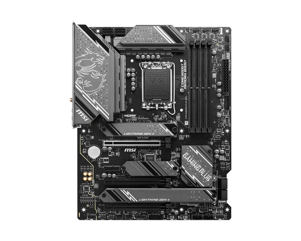 MSI Z790 GAMING PLUS WIFI / Intel Z790 / LGA1700 / 4x DDR5 / 4x M.2 / USB-C / HDMI / DP / WiFi / ATX